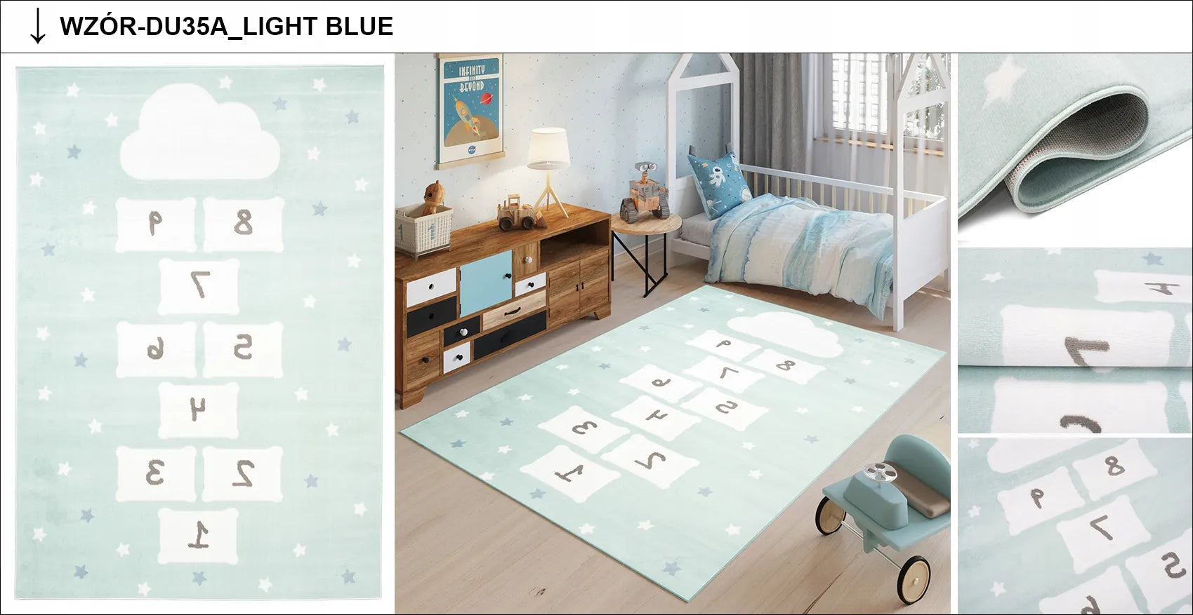Kilimas 120x170 BCF LUXURY, minkštas, modernūs raštai