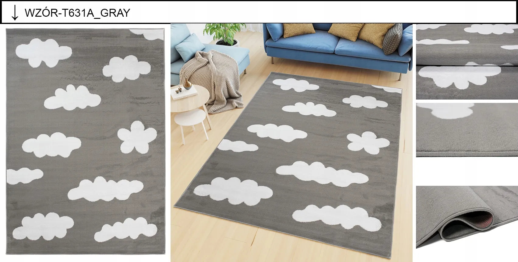 Kilimas 120x170 BCF LUXURY, minkštas, modernūs raštai