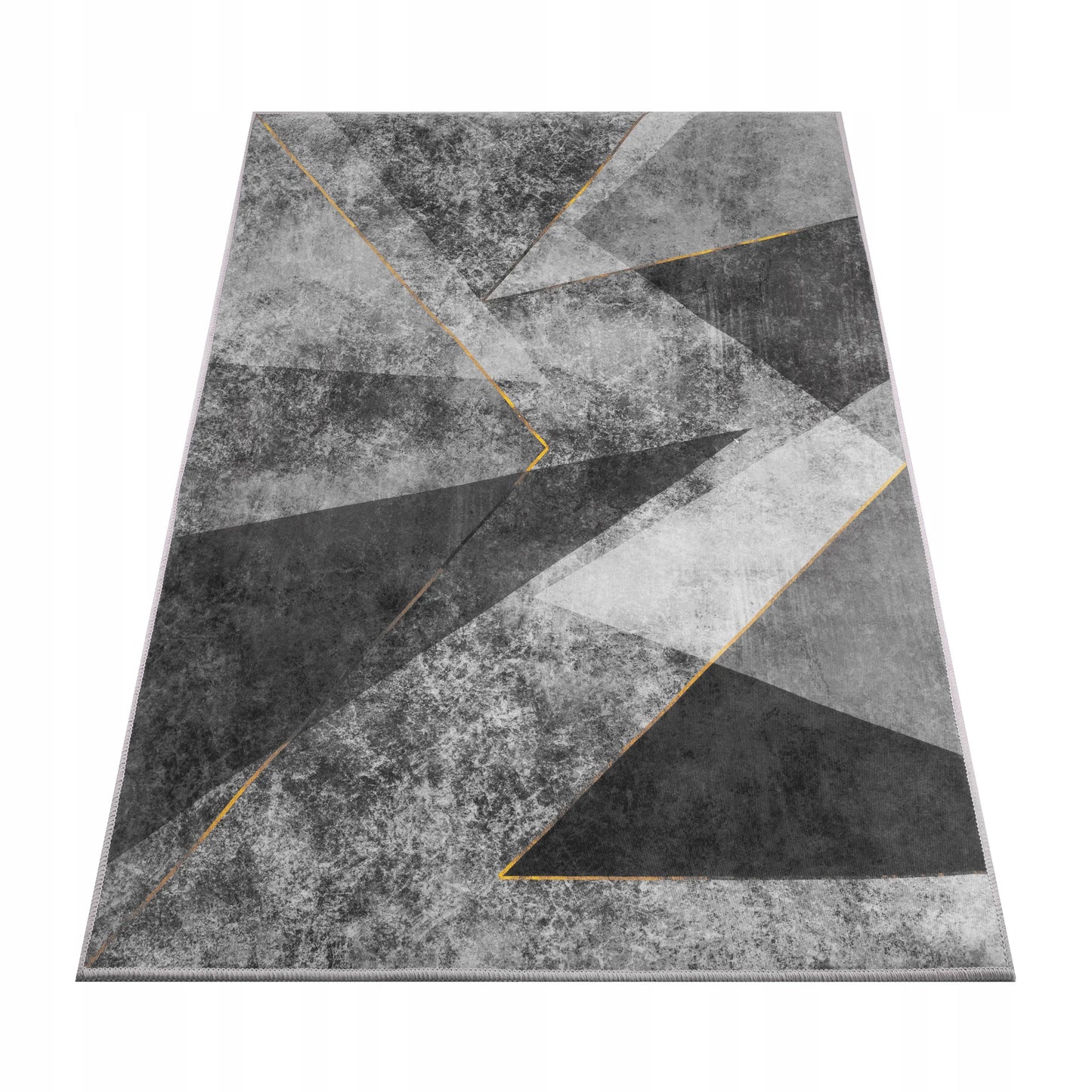 Kilimas 120x170 pilkas geometrinis modernus neslystantis elegantiškas lofto stiliaus