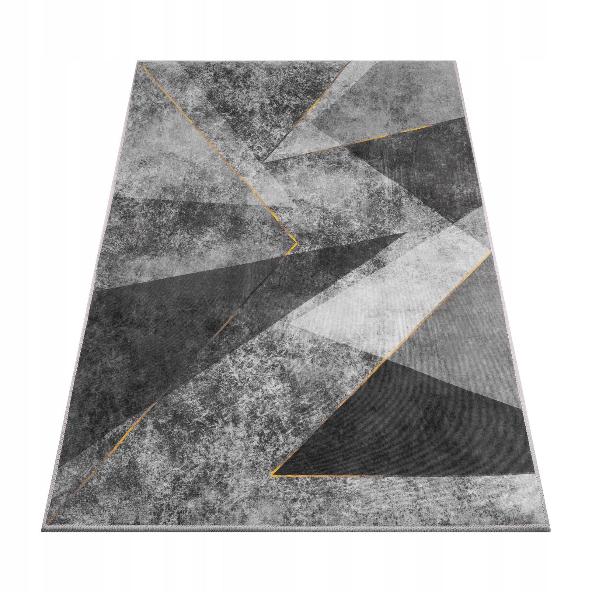 Kilimas 120x170 pilkas geometrinis modernus neslystantis elegantiškas lofto stiliaus