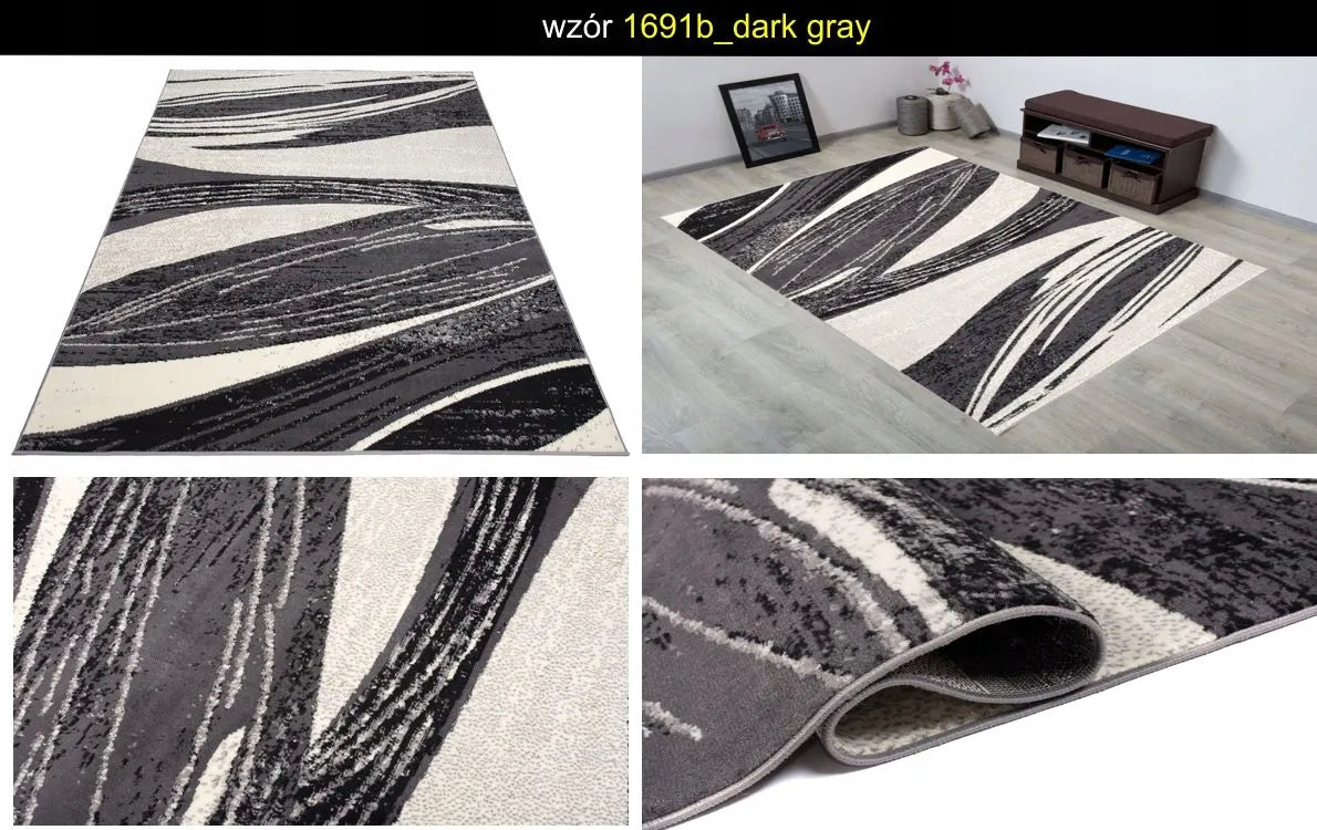 KILIMAS 160x220 SPALVOTI DYWANY BCF PLIUŠINIAI SOFT