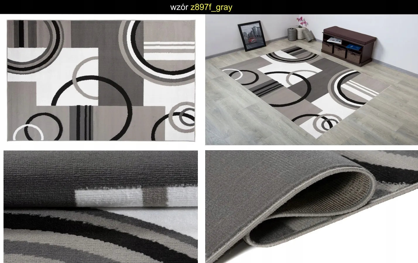 KILIMAS 160x220 SPALVOTI DYWANY BCF PLIUŠINIAI SOFT