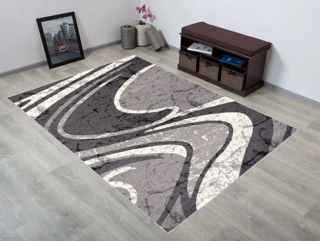 KILIMAS 160x220 SPALVOTI PLIUŠINIAI KILIMAI BCF 40g