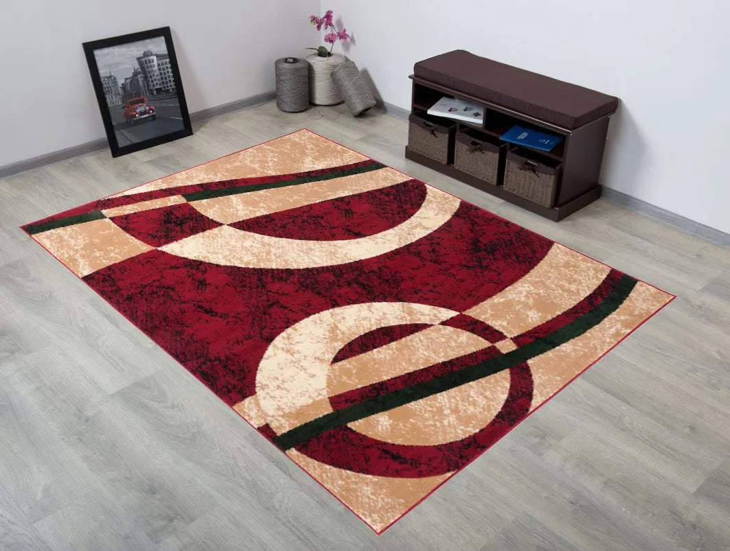 KILIMAS 160x230 SPALVOTAS PLIŪŠINIS BCF KILIMAS 59r