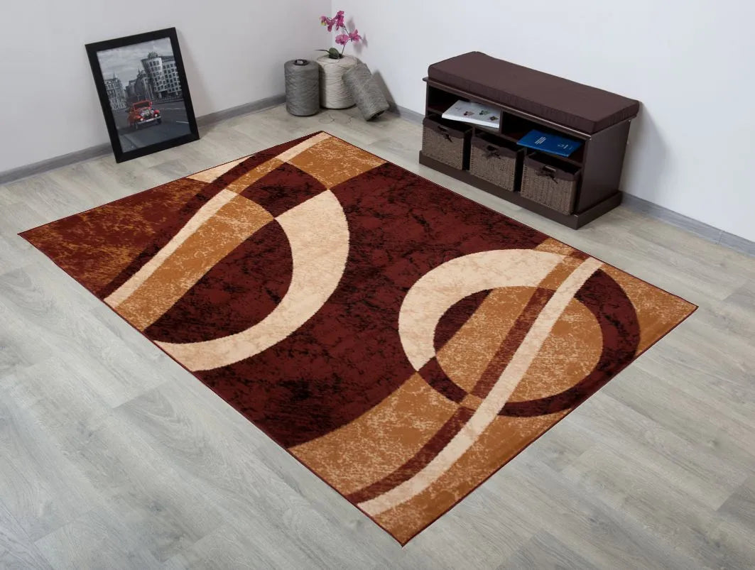 KILIMAS 80x150 SPALVOTI PLIUŠINIAI KILIMAI BCF 59b