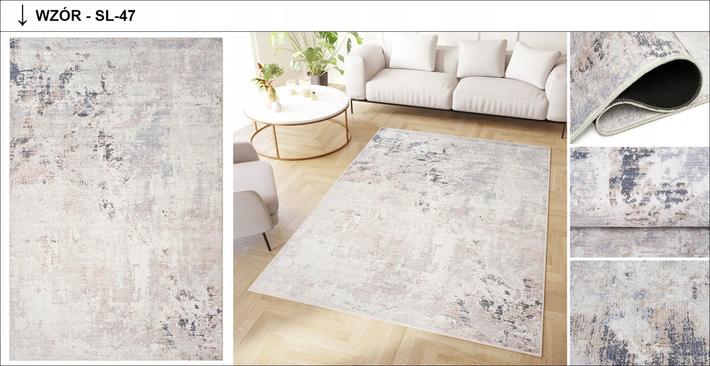 Kilimas DOVE 80x150 modernus madingas elegantiškas neslystantis margintas