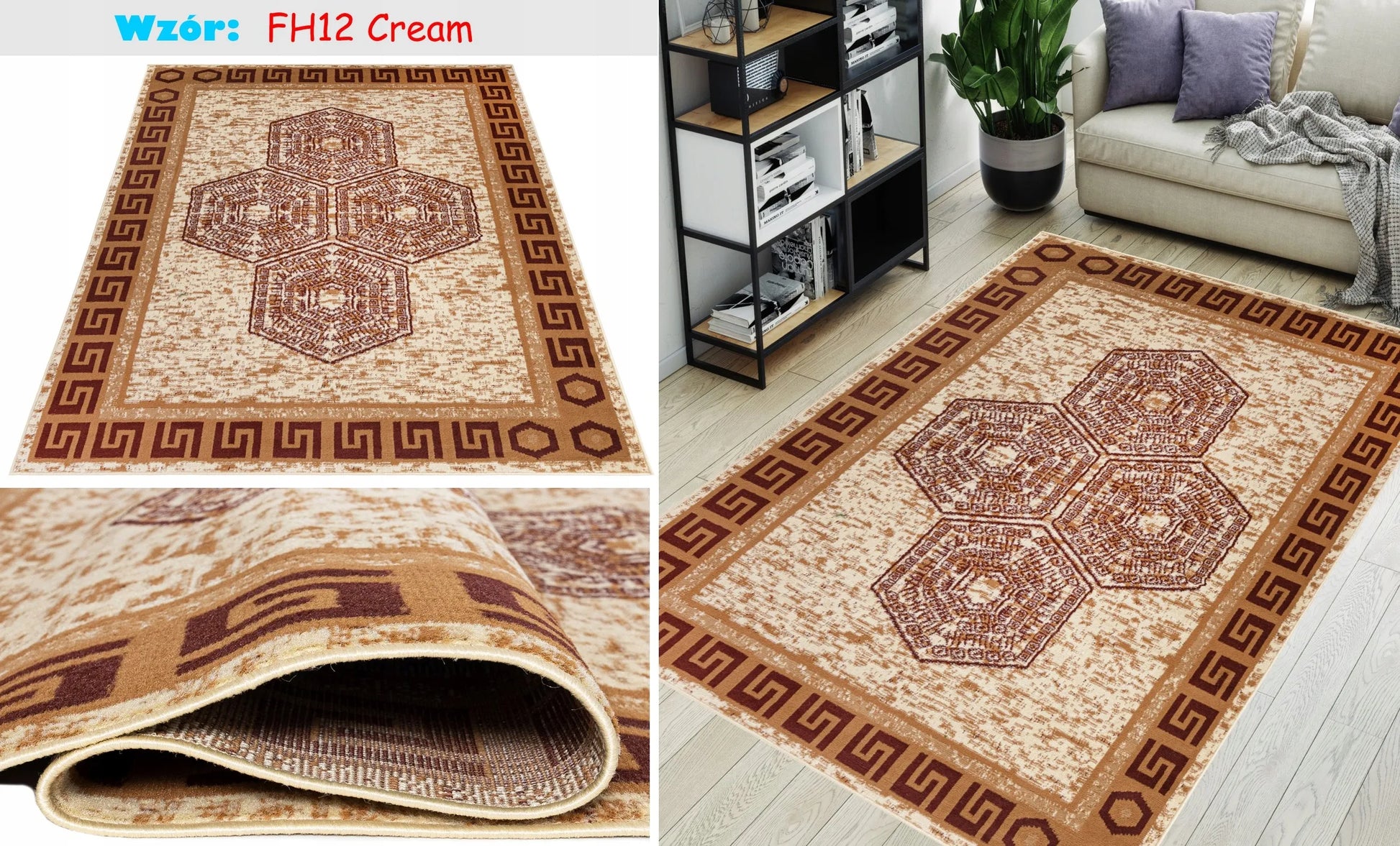 Kilimas DYWAN DREAM BCF 160x220 pliušinis spalvingas malonus mix