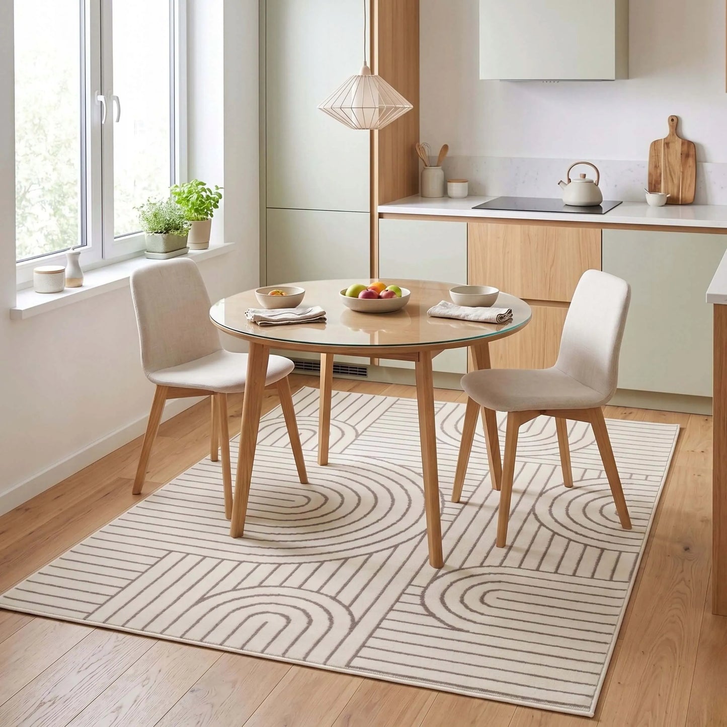 Kilimas svetainei ir virtuvei 100x150 modernus stilingas LOFT miegamojo kilimas minkštas