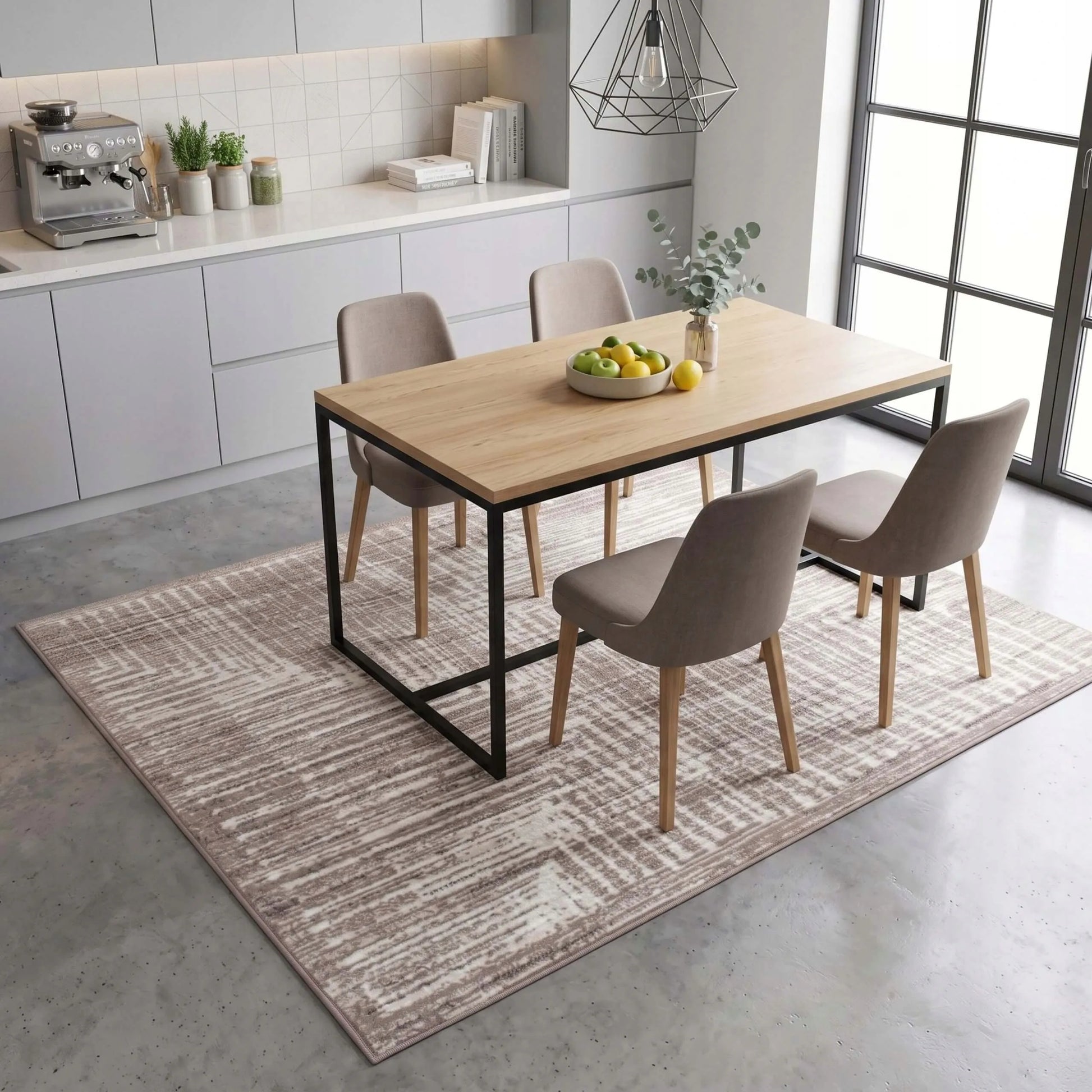 Kilimas svetainei virtuvei 100x150 modernus madingas loftas miegamajam kilimai minkšti