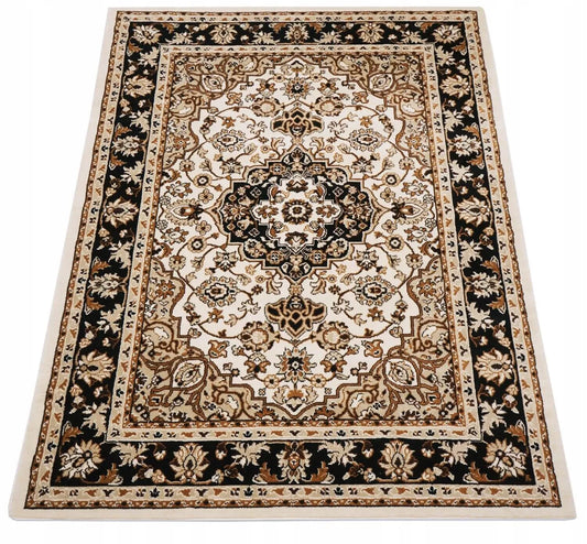 Klasikinis smėlio spalvos kilimas svetainei 120x180, BCF kilimai virtuvei ir kambariui