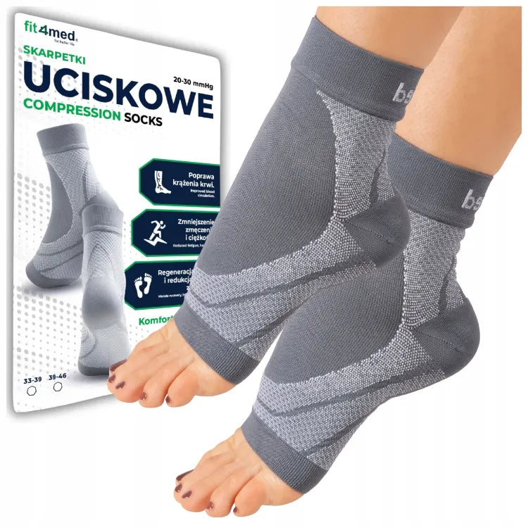 Kompresinės kojinės be pirštų nuo tinimo ir pėdų skausmo Fit4Med S/M ccl2