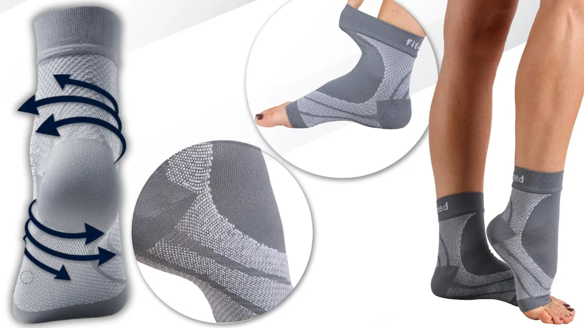 Kompresinės kojinės be pirštų nuo tinimo ir pėdų skausmo Fit4Med S/M ccl2
