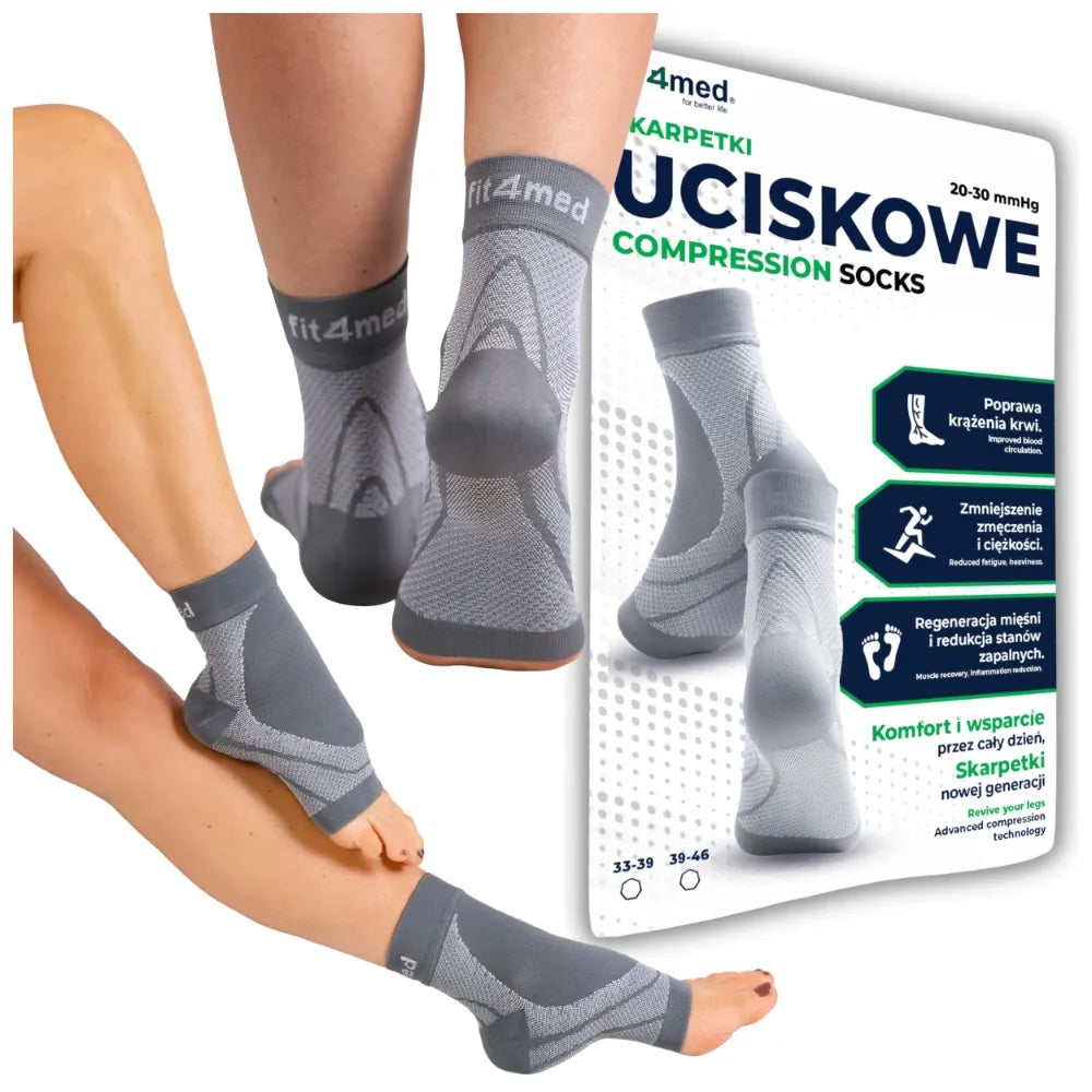 Kompresinės kojinės be pirštų nuo tinimo ir pėdų skausmo Fit4Med S/M ccl2