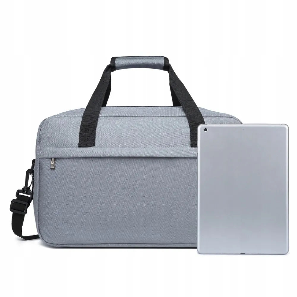 Kono Kebo 40x30x20 cm – kelioninis krepšys lėktuvui RYANAIR, šviesiai pilkas