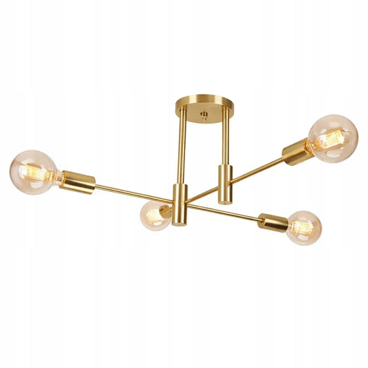 Krislamp DORADO pakabinama lubų lempa, 4 × E27, auksinė