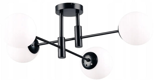 Krislamp Dorado pakabinamas lubinis šviestuvas, 4 × E27, juodas