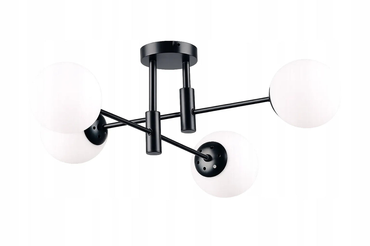 Krislamp Dorado pakabinamas lubinis šviestuvas, 4 × E27, juodas