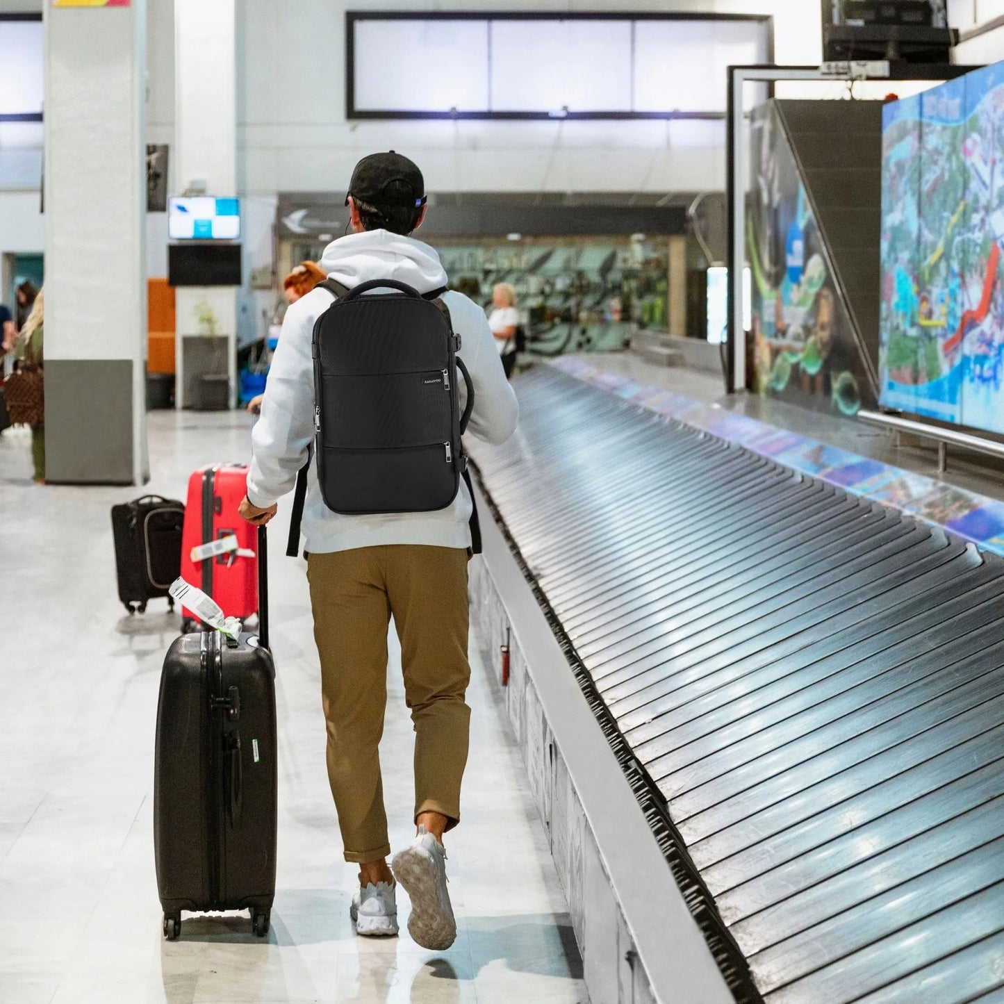 Kuprinė į lėktuvą RYANAIR 40x20x25 kajutinis kelioninis bagažas ZAGATTO