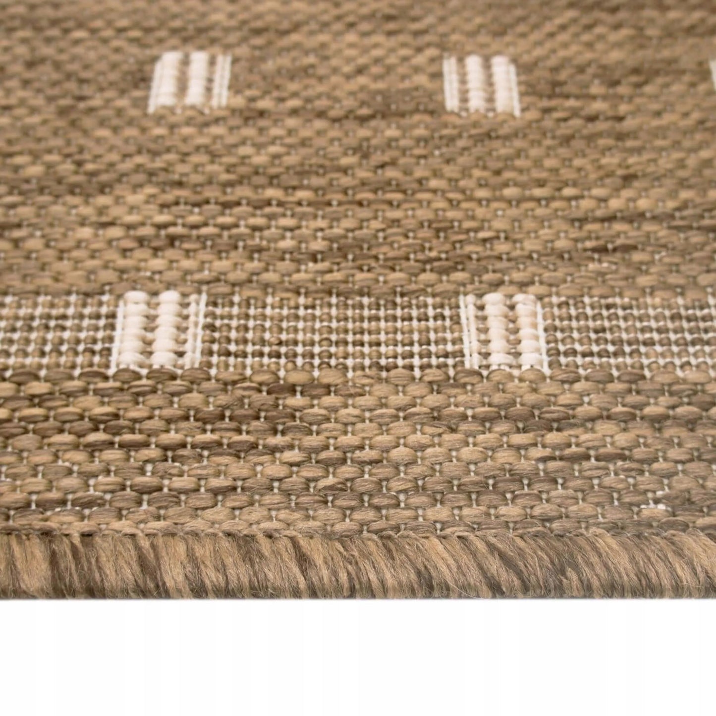 Lauko kilimas Eureka Home, 120x160 cm, vandeniui atsparus, bežinis, geometrinis raštas