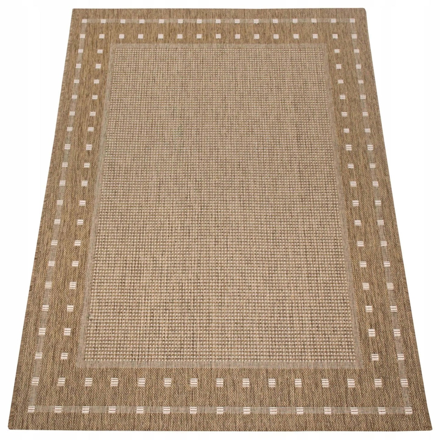 Lauko kilimas Eureka Home, 120x160 cm, vandeniui atsparus, bežinis, geometrinis raštas