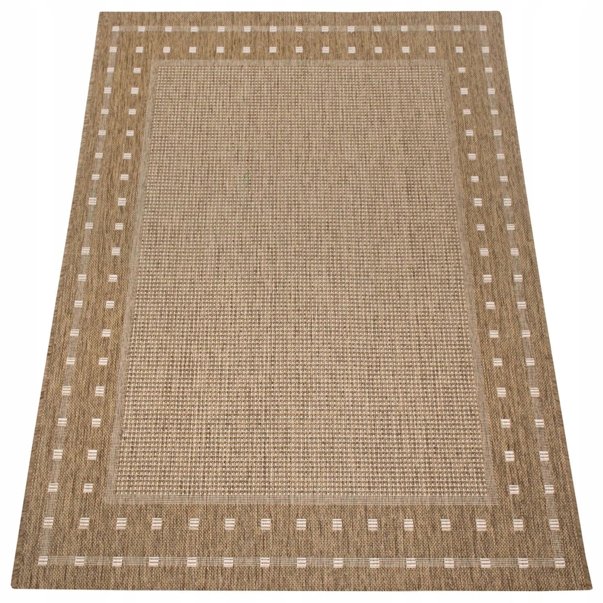Lauko kilimas Eureka Home, 120x160 cm, vandeniui atsparus, bežinis, geometrinis raštas