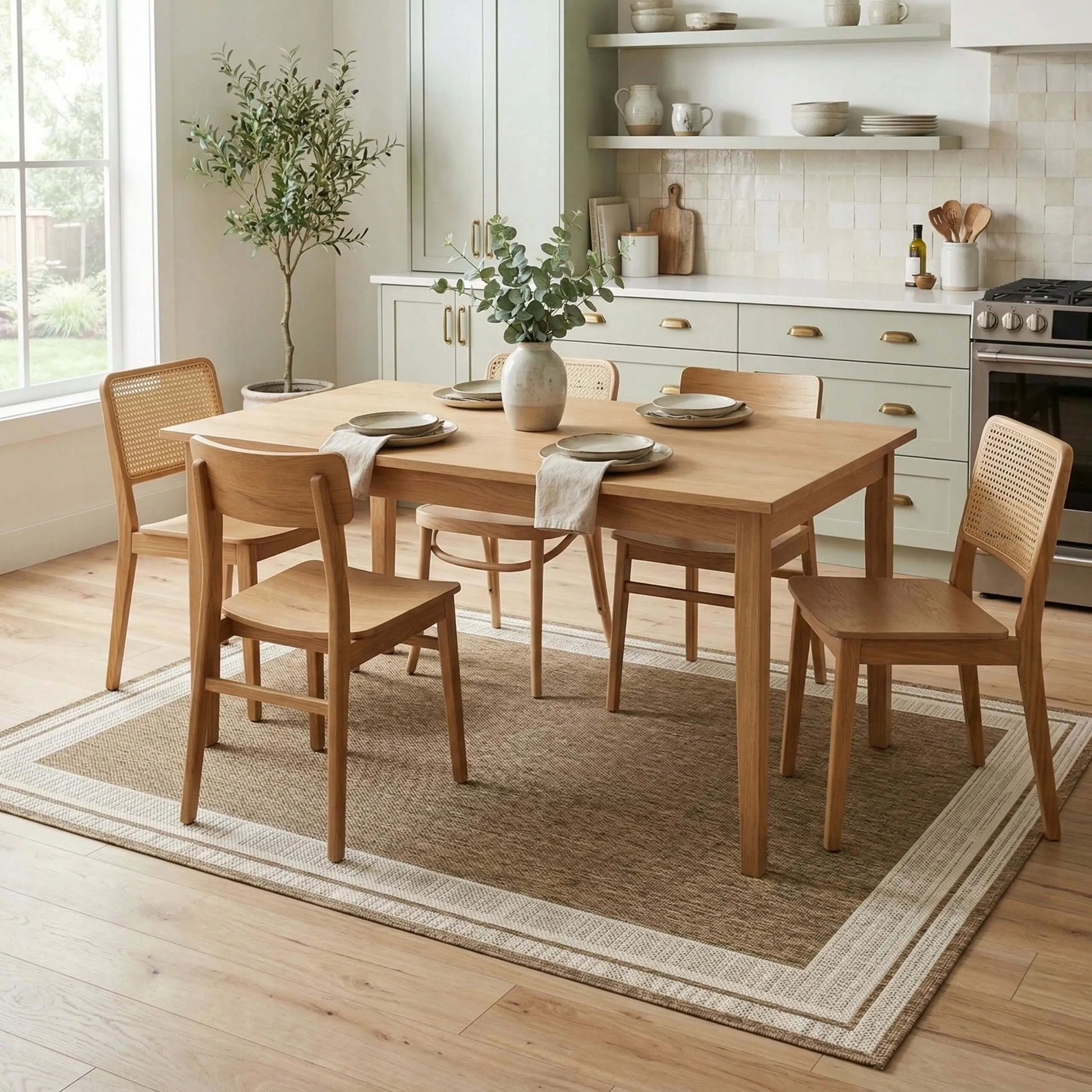 Lauko kilimas Eureka Home 200x290 cm, atsparus vandeniui, smėlio spalvos
