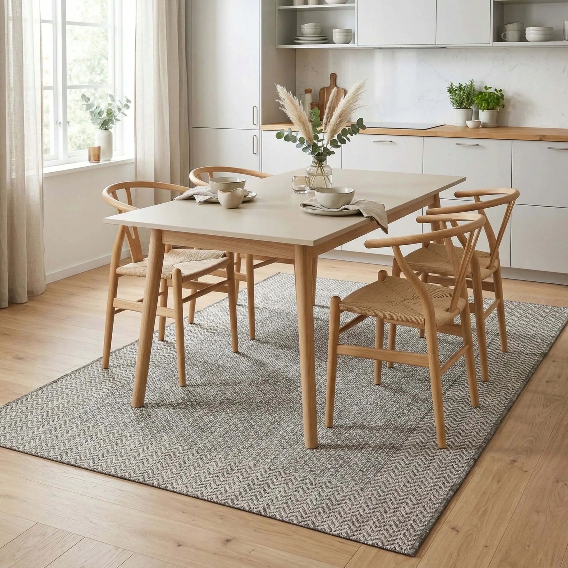 Lauko kilimas Eureka Home 60x100 cm, atsparus vandeniui, pilkas