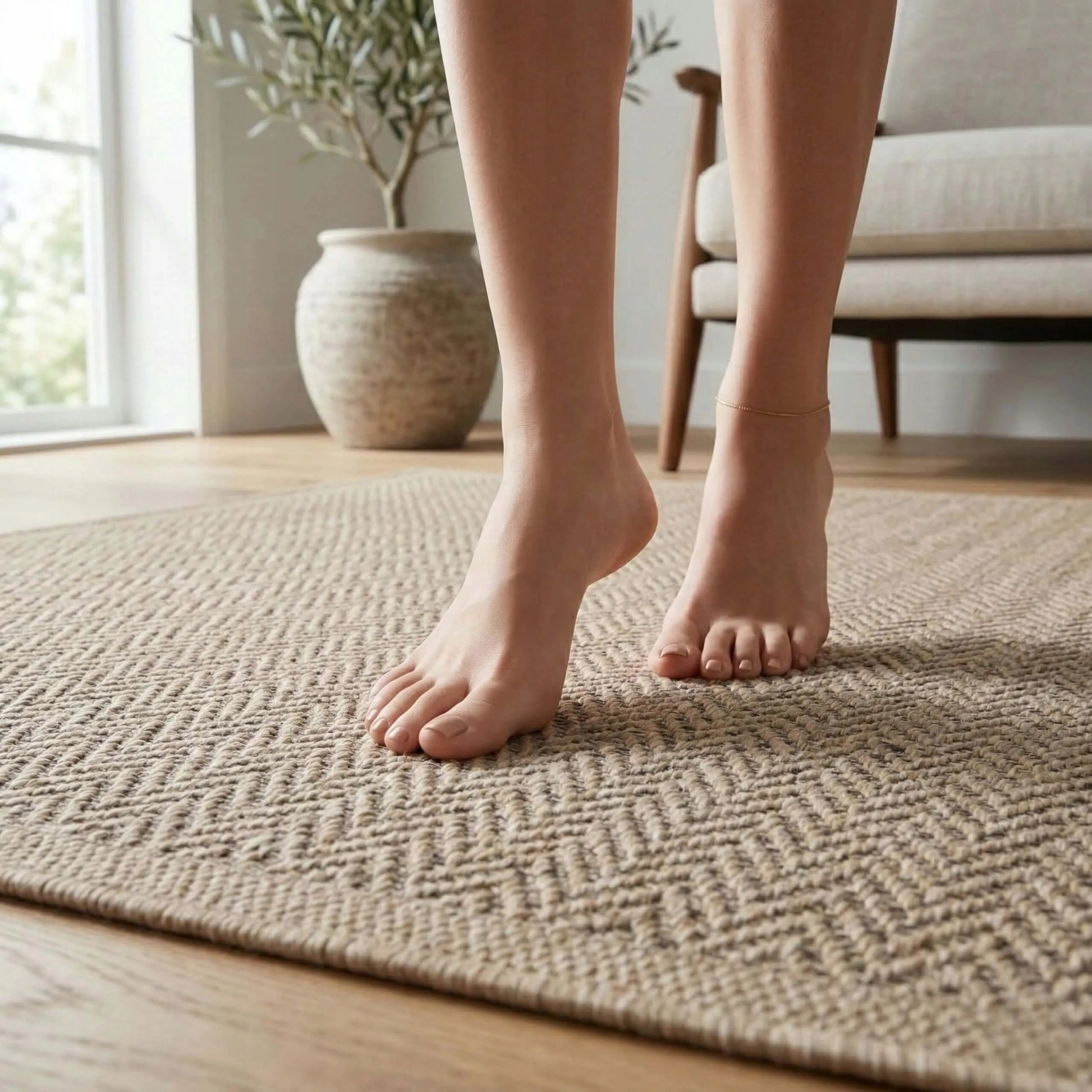 Lauko kilimas „Eureka Home“ 60x100 cm, atsparus vandeniui, smėlio spalvos