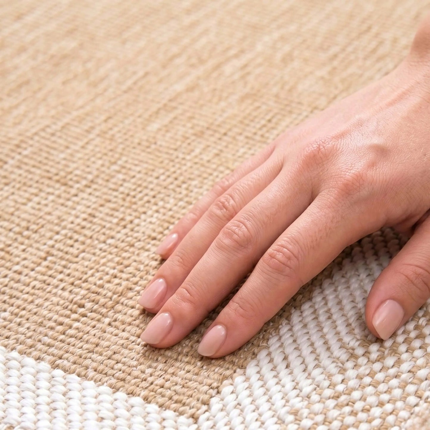 Lauko kilimas Eureka Home 60x110 cm, vandeniui atsparus, smėlio spalvos