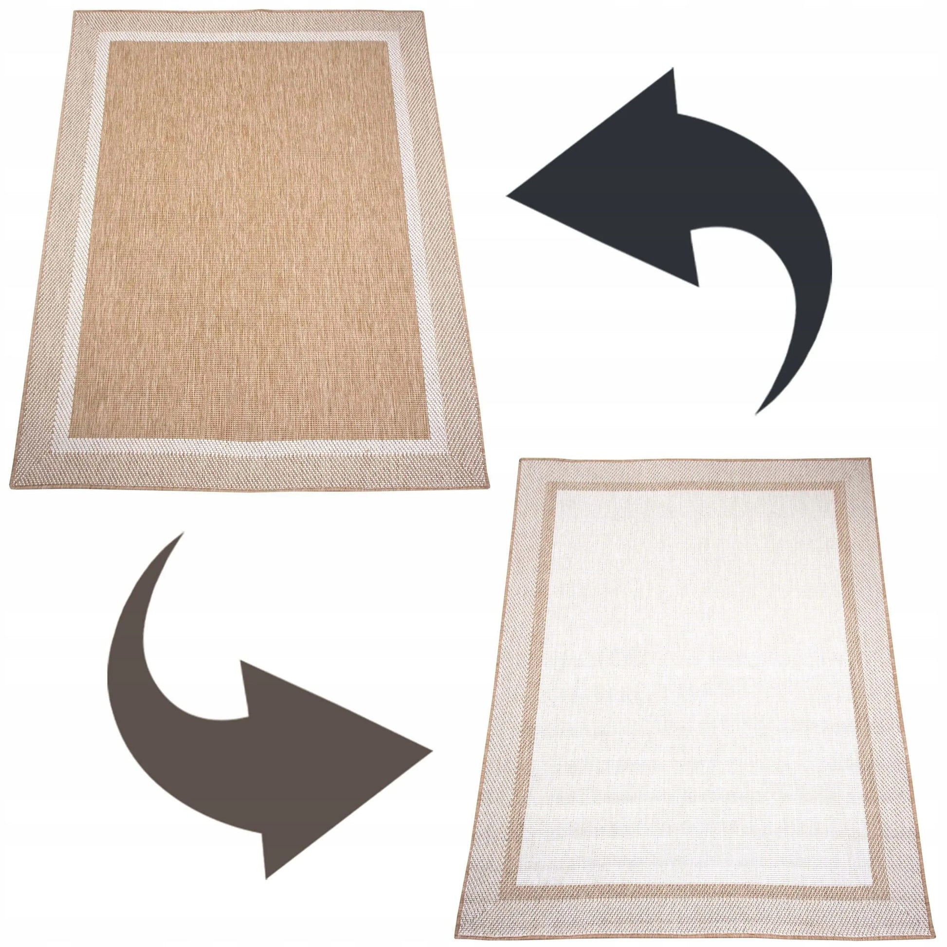 Lauko kilimas Eureka Home 60x110 cm, vandeniui atsparus, smėlio spalvos