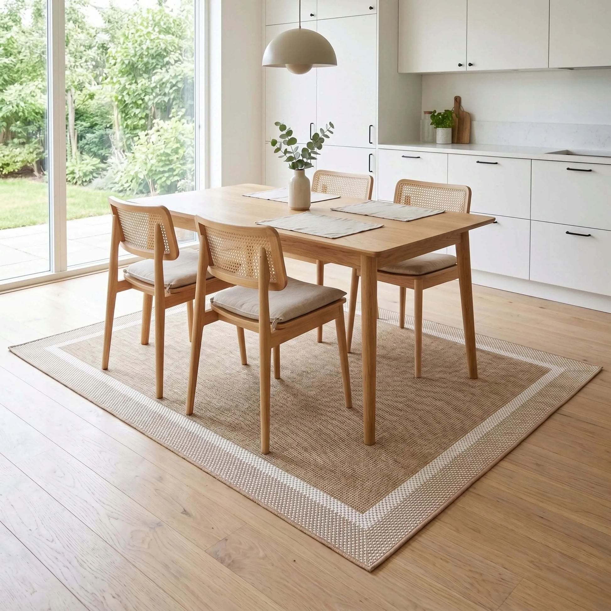 Lauko kilimas Eureka Home 60x110 cm, vandeniui atsparus, smėlio spalvos