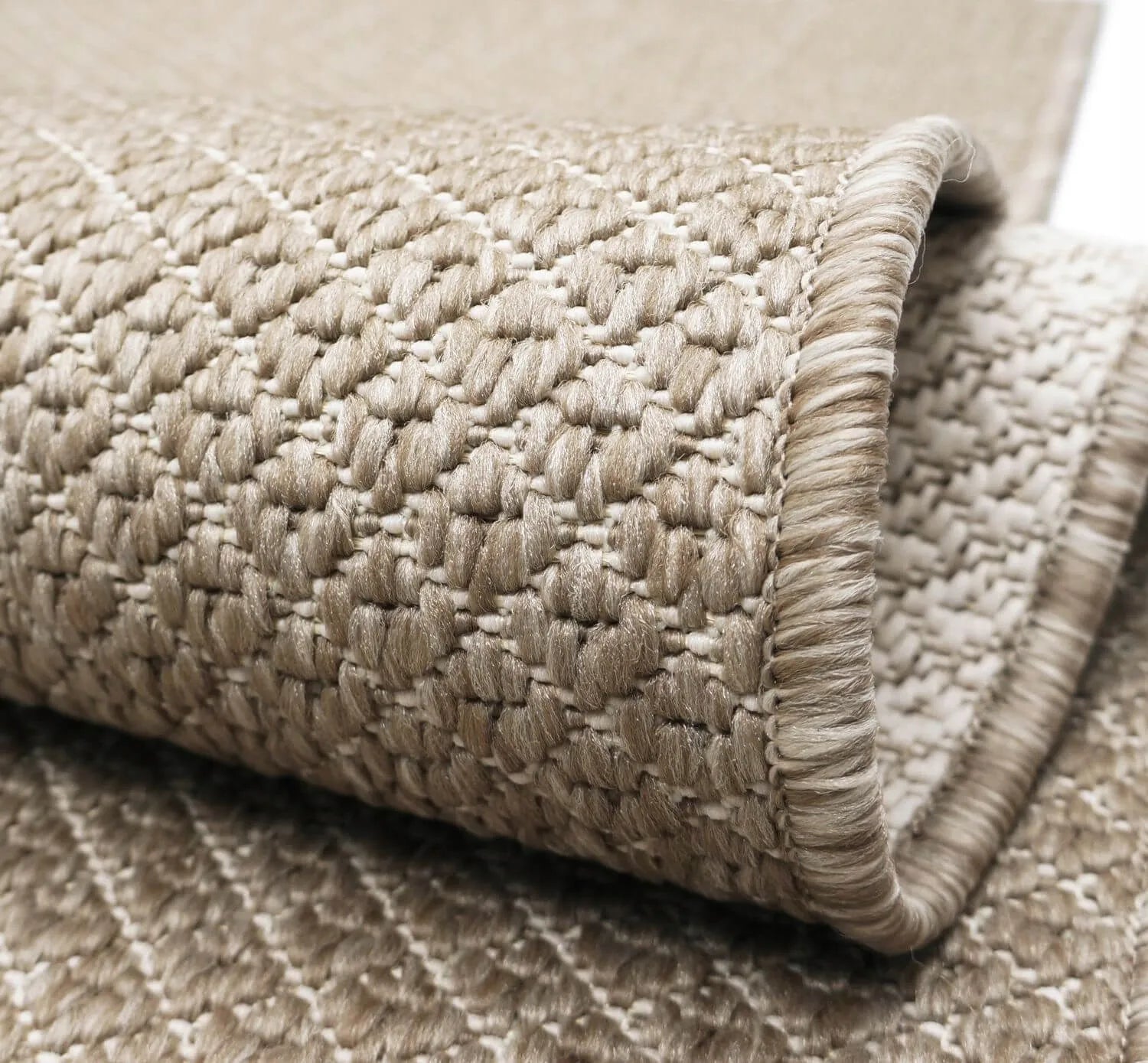 Lauko kilimas Eureka Home, dvipusis, 120x170 cm, smėlio spalvos