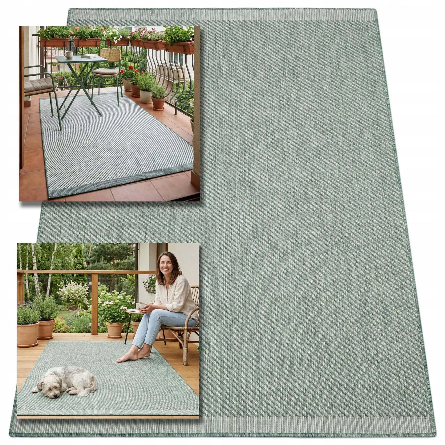 Lauko kilimas terasai 120x170 atsparus vandeniui kilimėlis