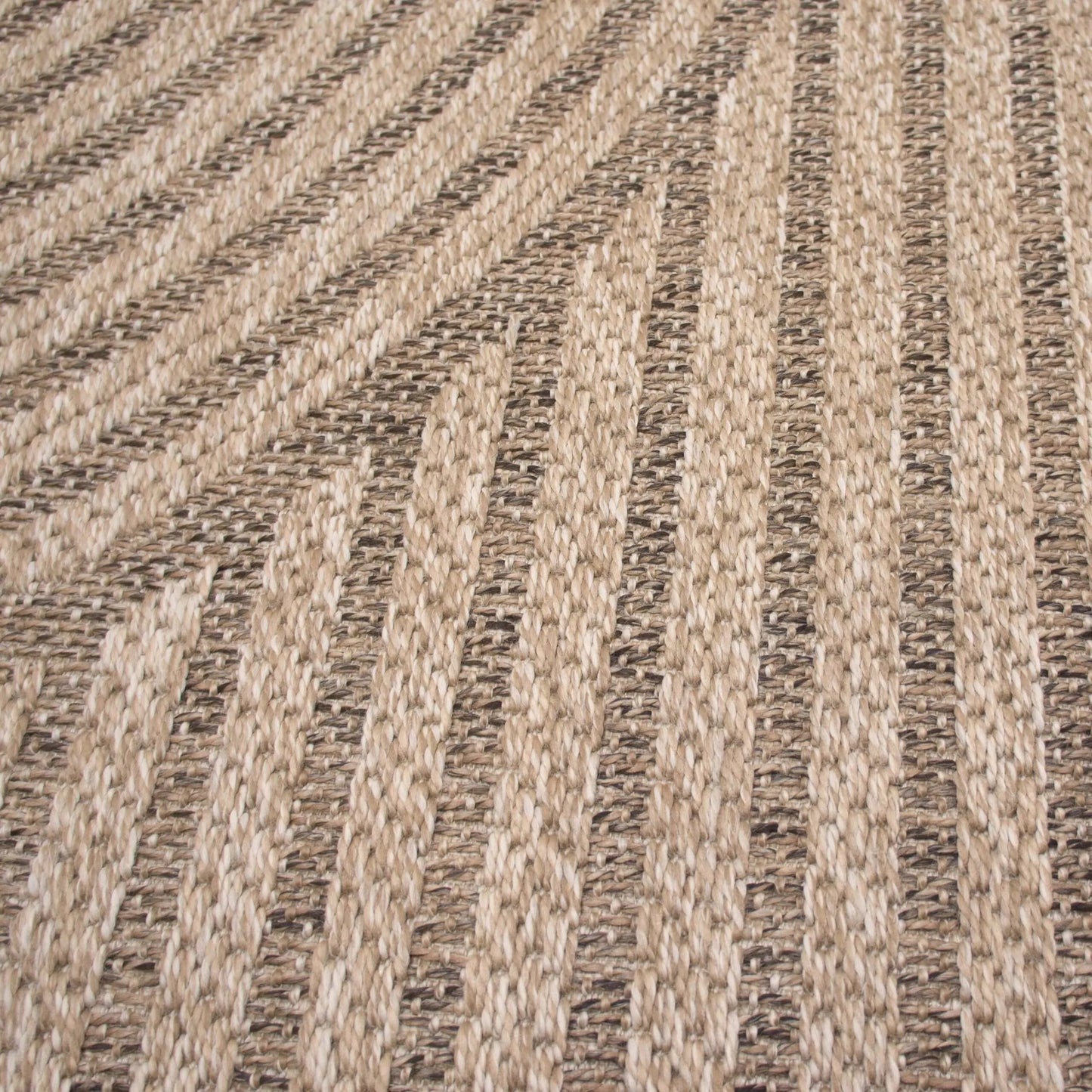 Lauko kilimas terasai 60x100 vandeniui atsparus, geometrinis, smėlio spalvos