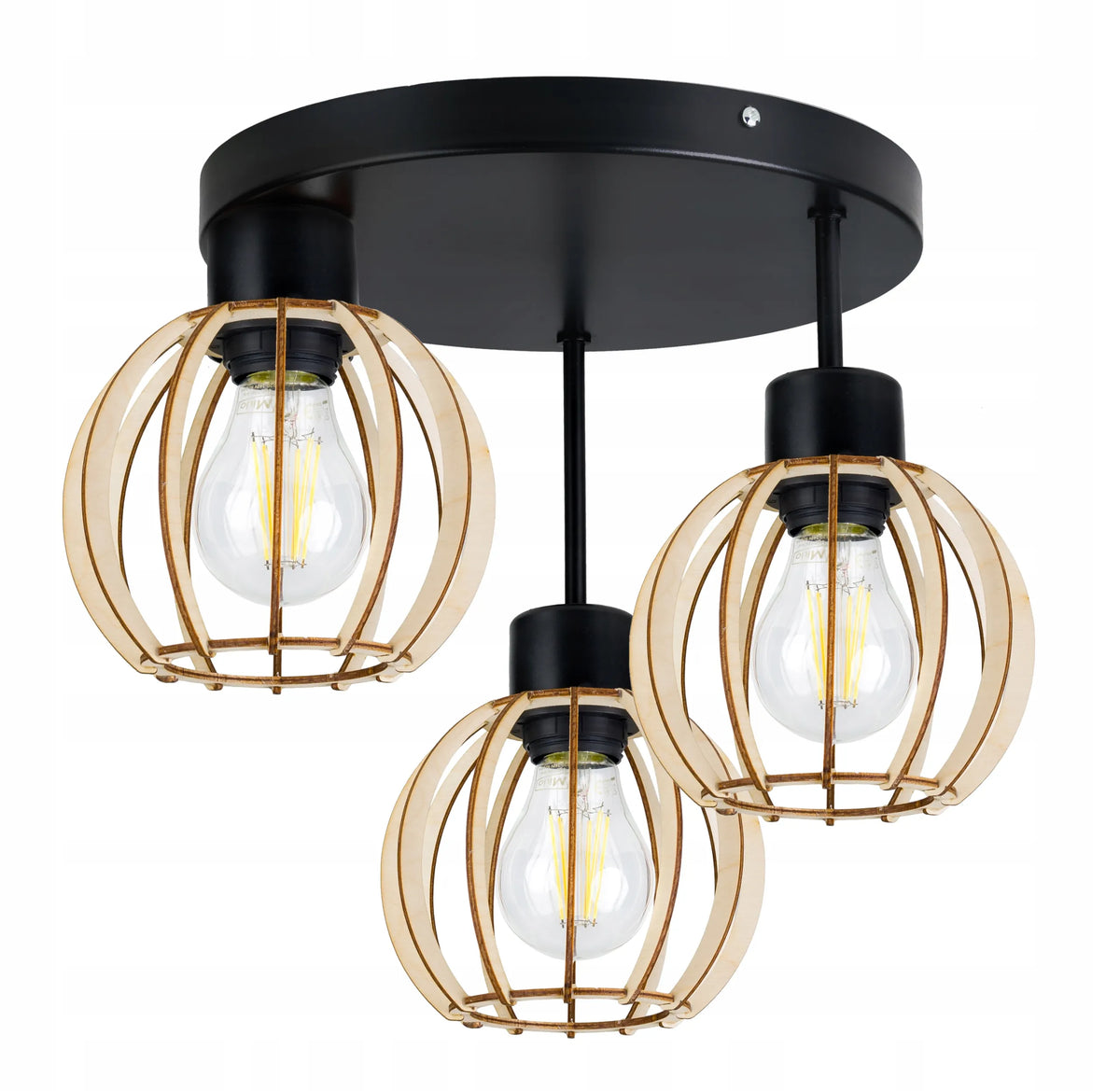 LED-ONE pakabinamas lubinis šviestuvas „LOFT Drewno 3“