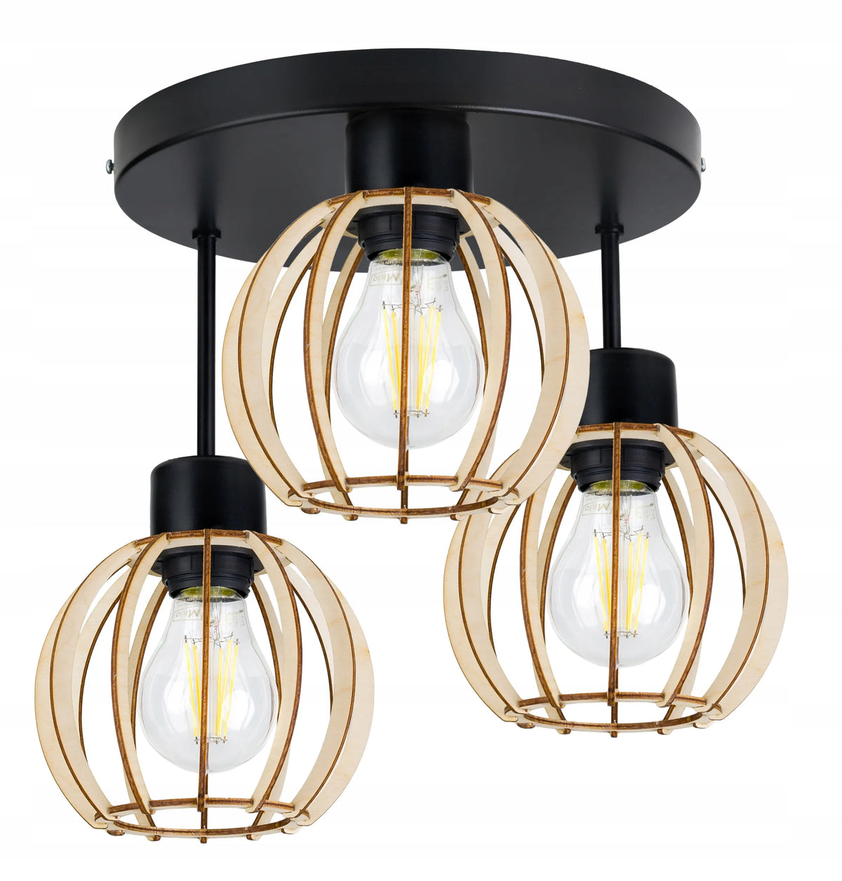LED-ONE pakabinamas lubinis šviestuvas „LOFT Drewno 3“