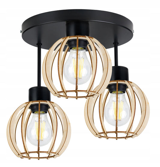LED-ONE pakabinamas lubinis šviestuvas „LOFT Drewno 3“