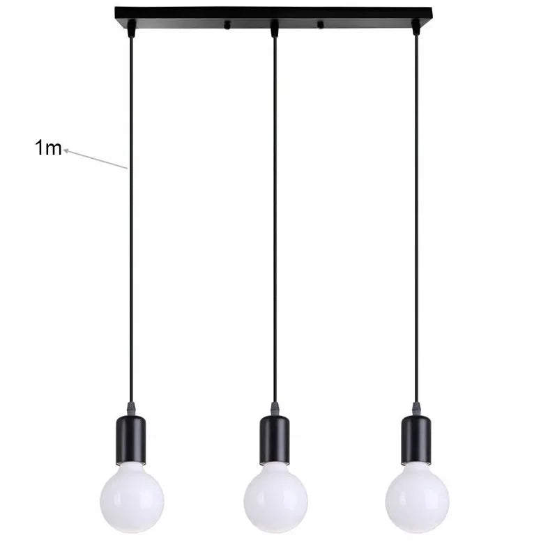 LED-ONE pakabinamas lubinis šviestuvas „ZWIS Edison Loft“, 3 × E27