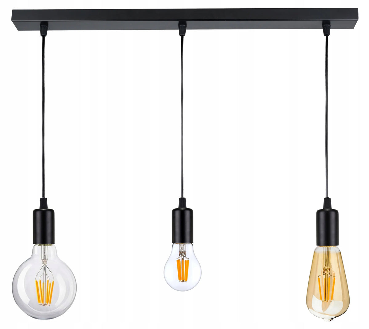 LED-ONE pakabinamas lubinis šviestuvas „ZWIS Edison Loft“, 3 × E27
