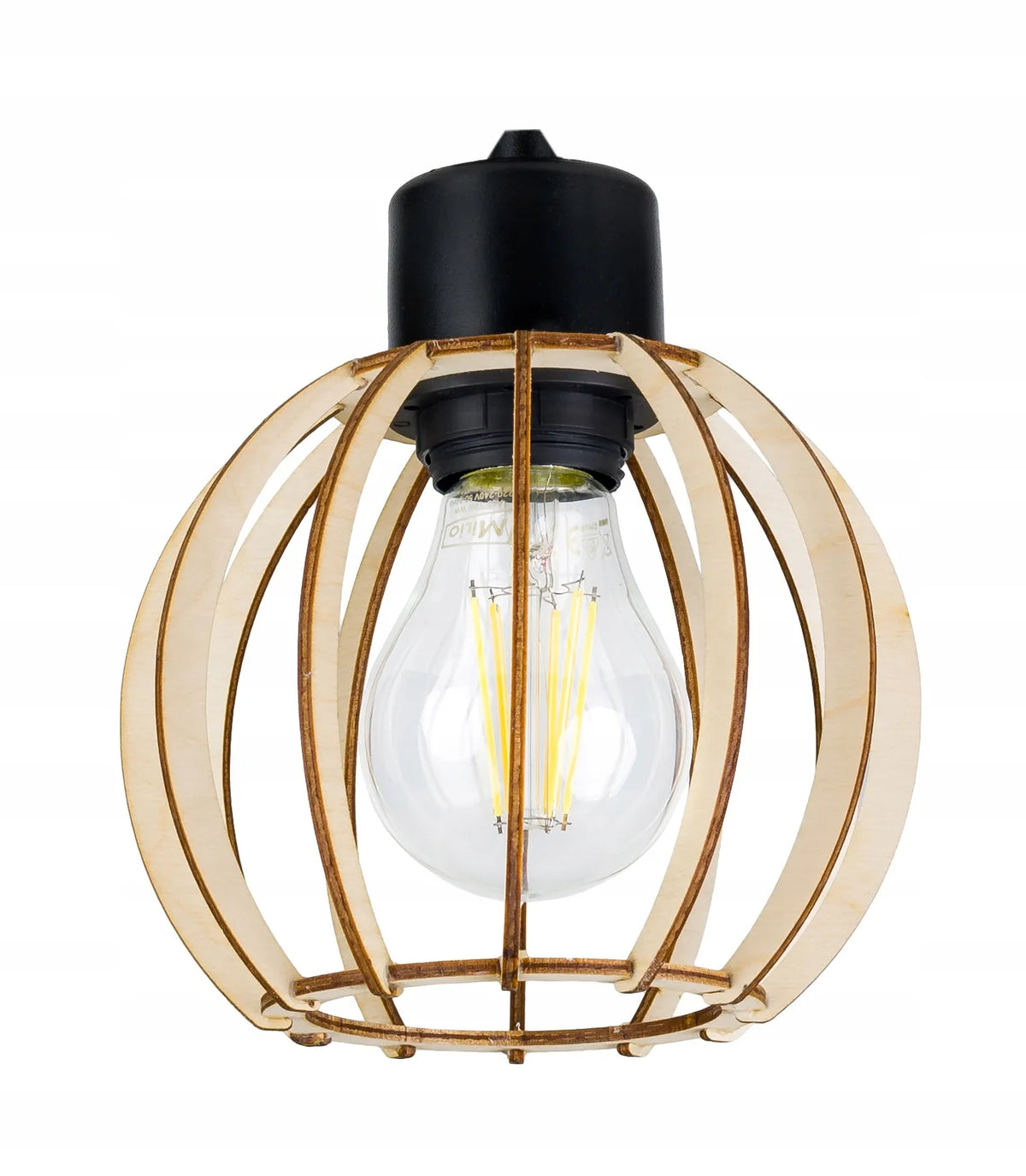 LED-ONE pakabinamas šviestuvas, lubinis šviestuvas, LOFT mediena, 3 šviesos šaltiniai