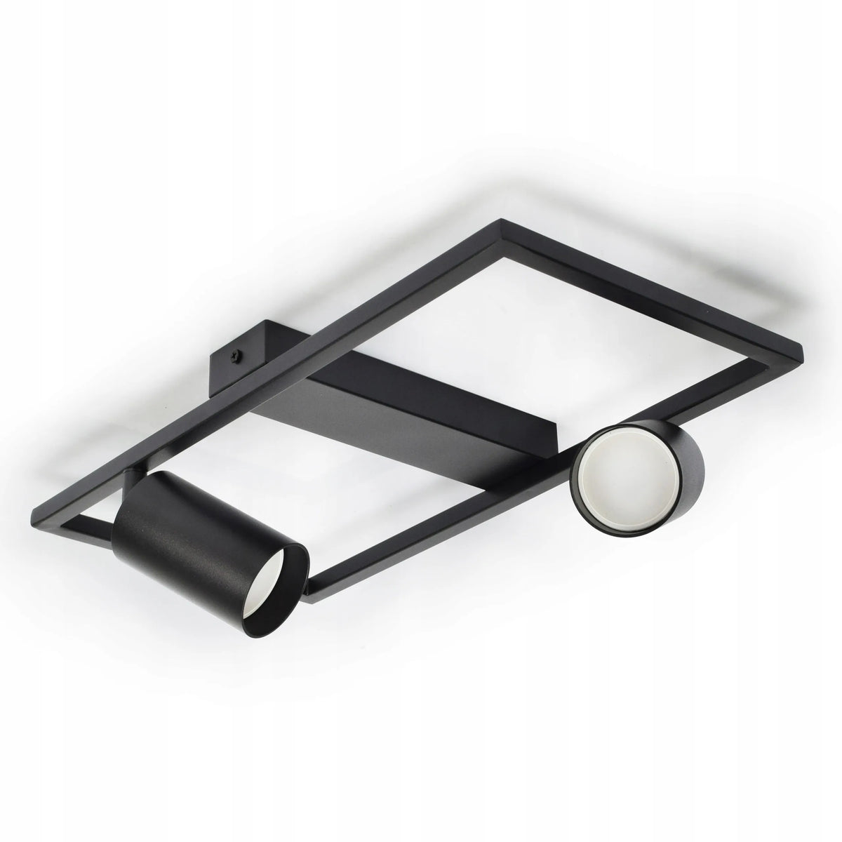 Lubinis paviršinio montavimo šviestuvas Luxolar 2 x GU10 LED, juodas, su pasukamais reflektoriais