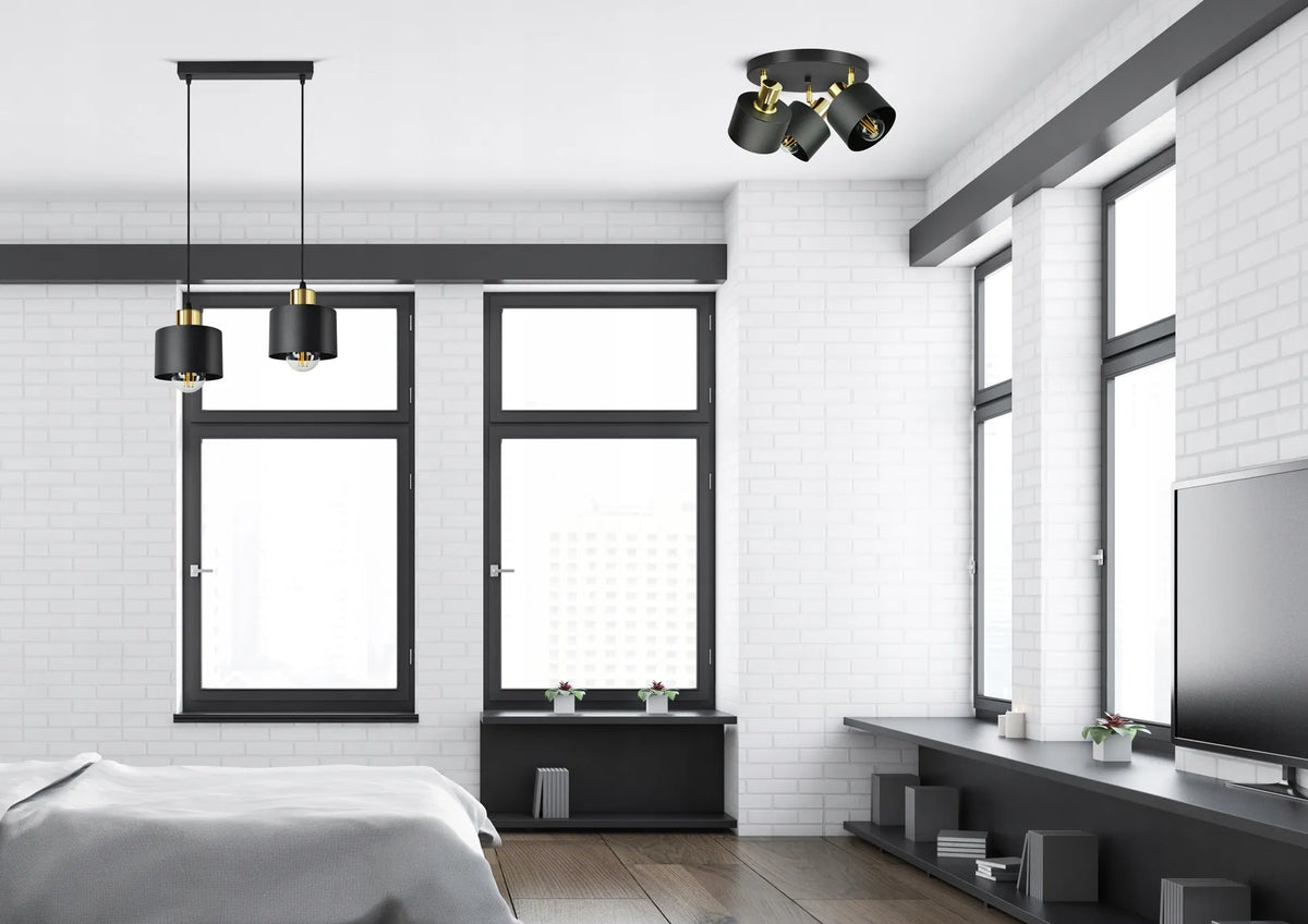 Lubinis šviestuvas / sietynas Classic Spot BZ2 LED E27 Black Gold