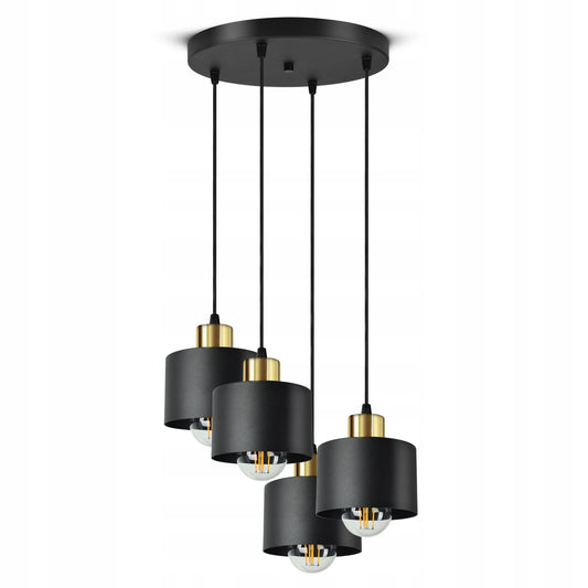 Lubų šviestuvas, kabantis šviestuvas Classic Spot EZ4 LED E27 Black Gold
