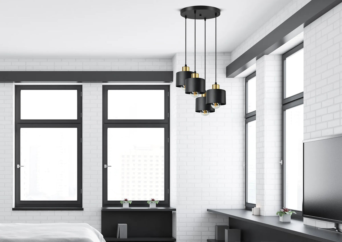 Lubų šviestuvas, kabantis šviestuvas Classic Spot EZ4 LED E27 Black Gold