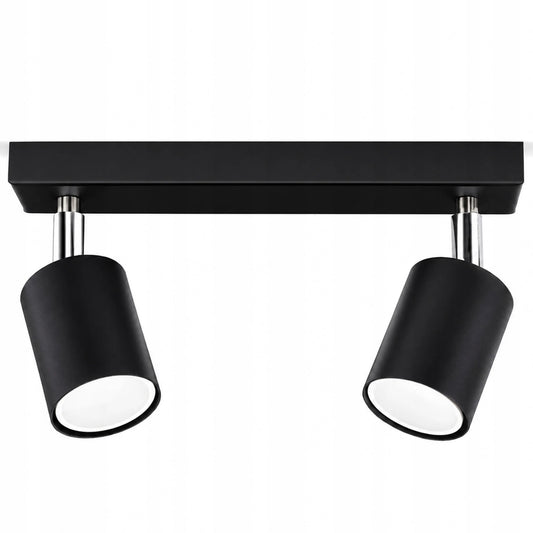 Lubų šviestuvas „Luxolar“ 955-BG2, metalinis, 2 GU10 prožektoriai, juodas