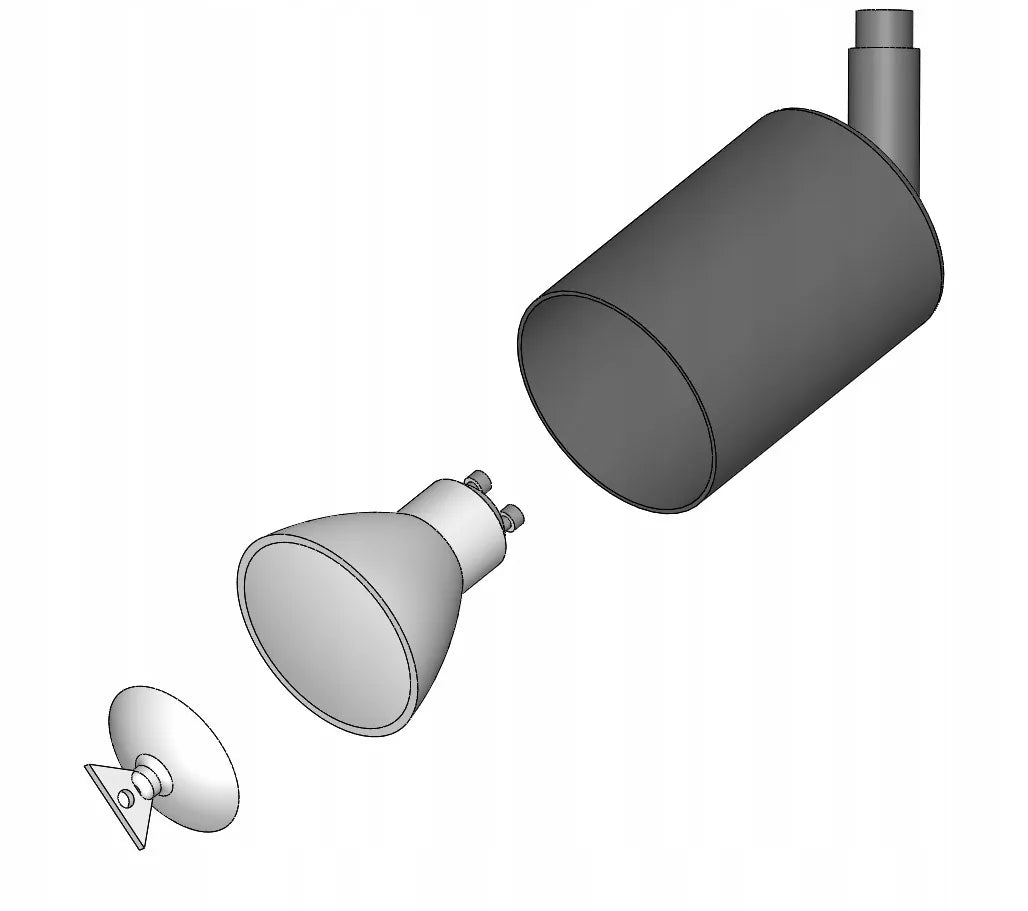 Lubų šviestuvas „Luxolar“ 955-BG2, metalinis, 2 GU10 prožektoriai, juodas