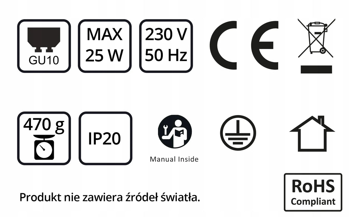 Lubų šviestuvas „Luxolar“ 955-BG2, metalinis, 2 GU10 prožektoriai, juodas