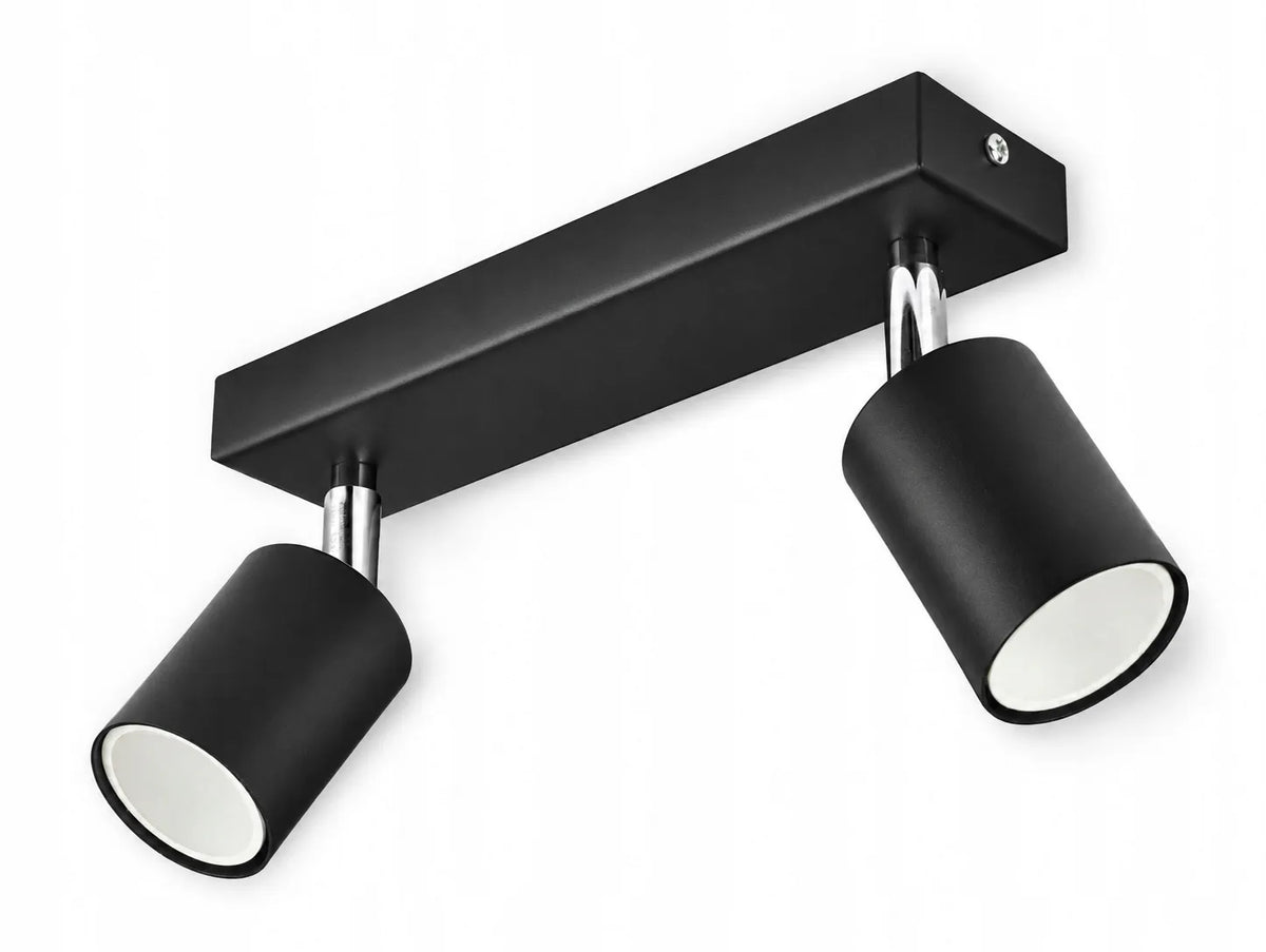 Lubų šviestuvas „Luxolar“ 955-BG2, metalinis, 2 GU10 prožektoriai, juodas