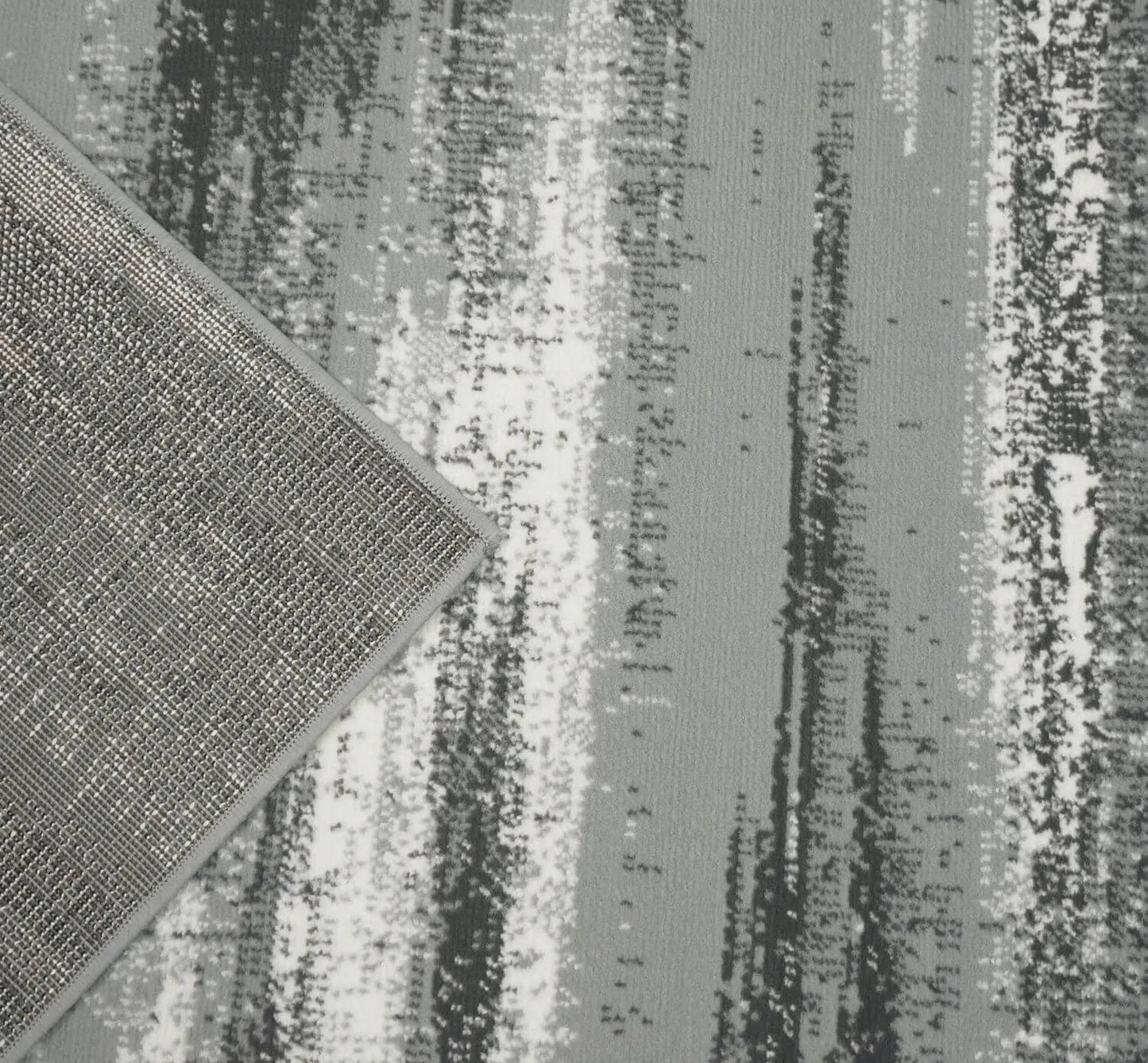 Minkštas modernus LOFT stiliaus kilimas svetainei ir miegamajam 100x150 pilkas