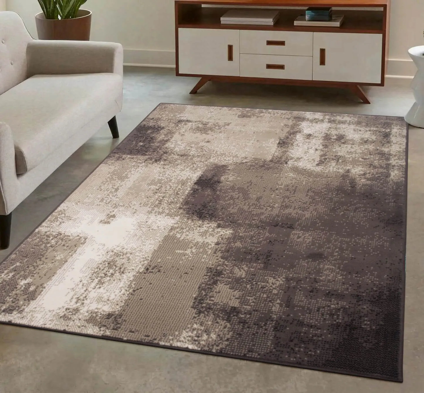 MINKŠTAS MODERNUS LOFT STILIAUS KILIMAS SVETAINEI IR MIEGAMAJAM 100X150